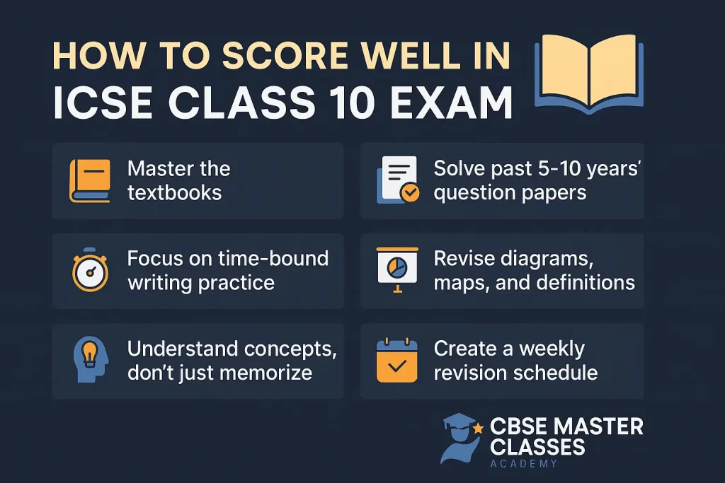 infographic on how to score well in icse 10